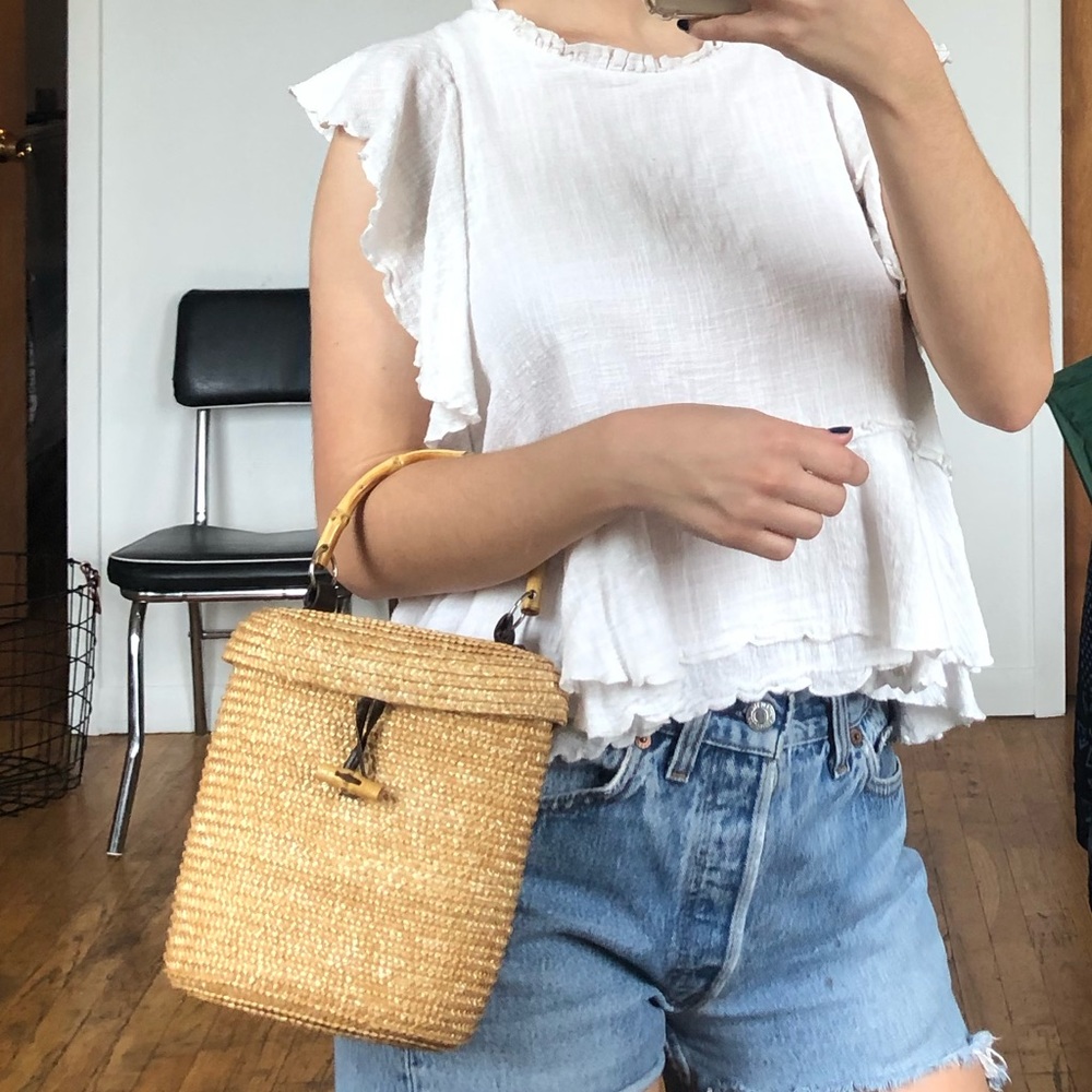 🦋Vintage woven bag🦋